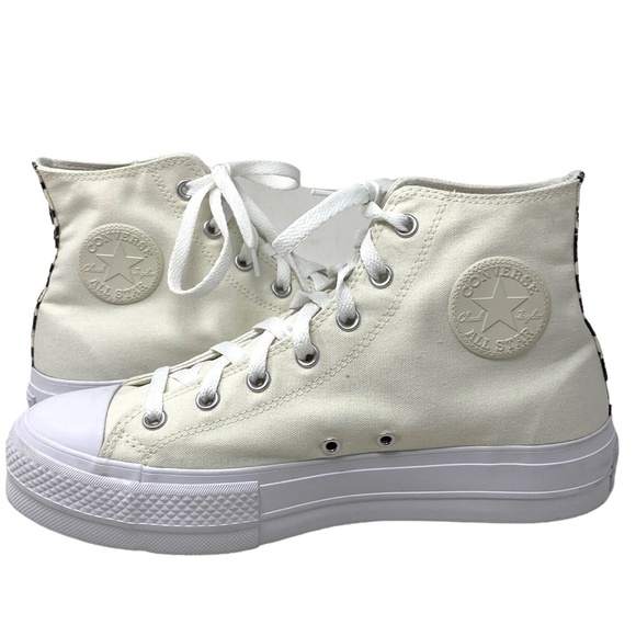 Converse Ctas Lift Platform High Women's Canvas White Shoes Custom 171209C-WWWL - Picture 4 of 10
